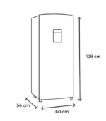 Refri. 7" Hisense Mod.RR63D6WGX Silver - Image 3