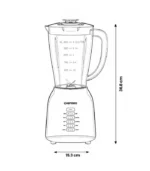 Licuadora Chefman Mod.RJ27-15-PJ-MX 8 Vel V/Plast Negra - Image 3