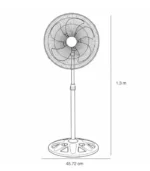 Ventilador Tecnovent Mod.VENT-1821A 2 en 1 - Image 4