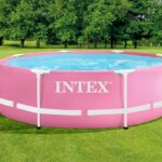 PISCINA REDONDA ESTRUCTURA SIN BOMBA INTEX ROSA 2.44M X .76M