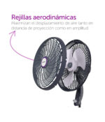 Ventilador Ped. 18" Vortex Mod.P180 3Vel Rejilla Plast. - Image 2