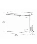 Congelador 9 Pies Midea Mod.Mfcd09p2nabw Horizontal - Image 4