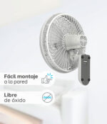 Ventilador Pared Navia 18" Mod.Cr018p C/Remoto - Image 2