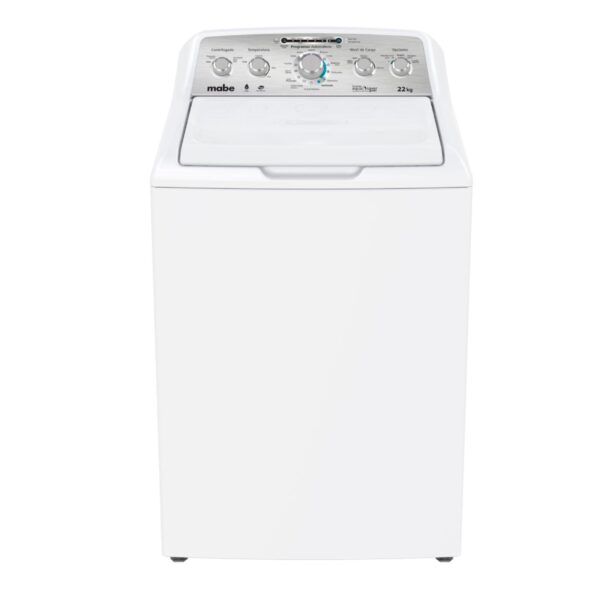 Lavadora Autom. Mabe 22Kg Mod.Lmh72205cbab0 Blanco/Plata