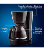Cafetera Oster Mod.Bvstdc05-013 5 Tazas Análoga Negra - Image 4