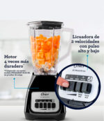 Licuadora Oster  Kaliman Mod.Blstkap-Bpb-013 2Vel Boton  V/Plastico Negro - Image 3