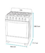 Estufa Mabe 30 Pulgadas Mod.Em7646bsis2  Color Silver - Image 4