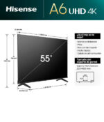 Televisor Led 55 Pulgadas Hisense Mod.55A6nv/55A65nv 4K Uhd Smart Vidaa - Image 4