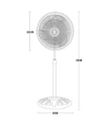 Ventilador 18" Pedestal Tecnovent 663 - Image 4