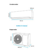 A.A. Minisplit 18,000 Btus 220V Hisense Inverter Mod.Art182kaw 1.5 Ton  S/Frio Wifi - Image 4