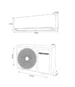 A.A. Minisplit 24,000 Btus 220V Hisense Mod.Ac242ck S/Frio On/Off - Image 4