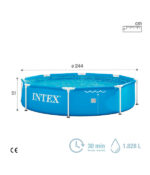 Piscina Intex Red. Estructurada Mod.28205Np S/Bomba 2.44M X 51Cm Azul - Image 4