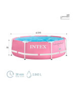 Piscina Intex Red. Estructurada Mod.28290Np S/Bomba 2.44M X 76Cm Rosa - Image 5