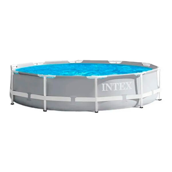 Piscina Intex Red. Estructurada Mod. 26715 C/Bomba Y Escalera Prism 3.66M X 99Cm Gris