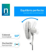 Ventilador Ped. Navia 16" Mod.P16s2 2 En 1 Pared Y Pedestal - Image 3