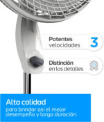 Ventilador Ped. Navia 16" Mod.P16s2 2 En 1 Pared Y Pedestal - Image 4