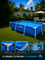 Piscina Intex Rect. Estructurada Mod.28272Np S/Bomba De 3.0M X 2.0M X 75Cm Azul - Image 3