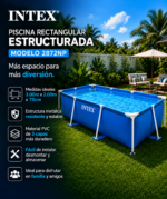 Piscina Intex Rect. Estructurada Mod.28272Np S/Bomba De 3.0M X 2.0M X 75Cm Azul - Image 2