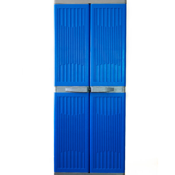 Armario Duna Opoh Frente Azul Estructura Gris